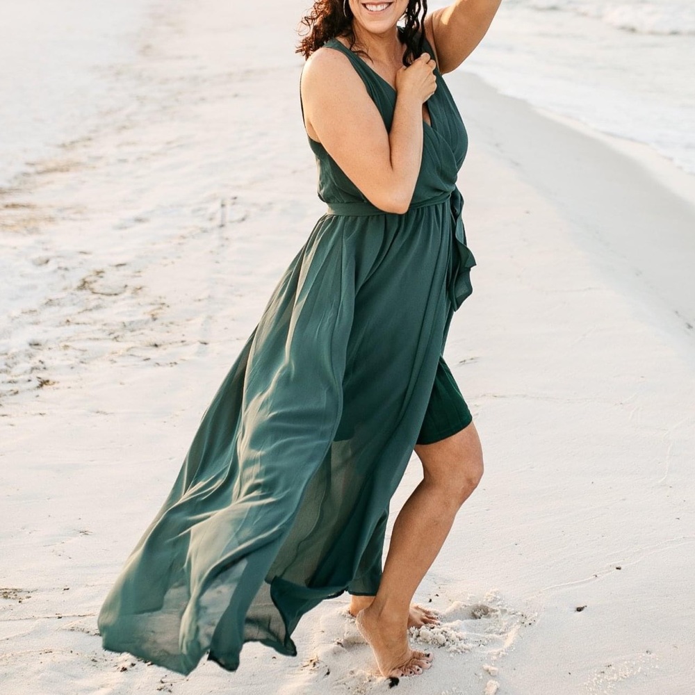 Mia Joy by Joyfolie Mariam dress in Deep Teal size M.